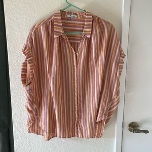 Madewell light boxy cotton button down